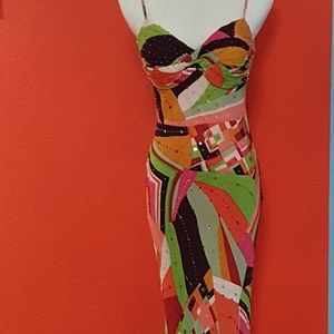 Sue Wong Nocturne colorful formal, party, prom dress